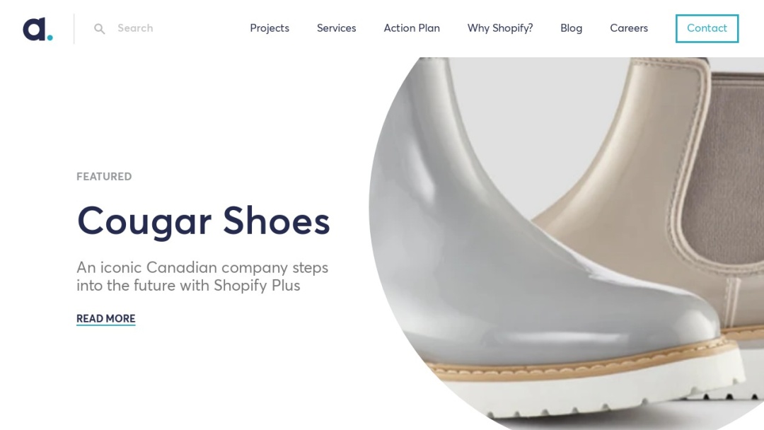 Screenshot of Able Sense's Website