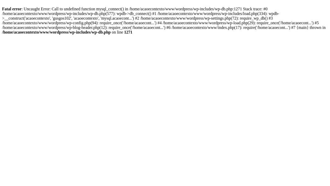 Screenshot of Ação e Contexto's Website