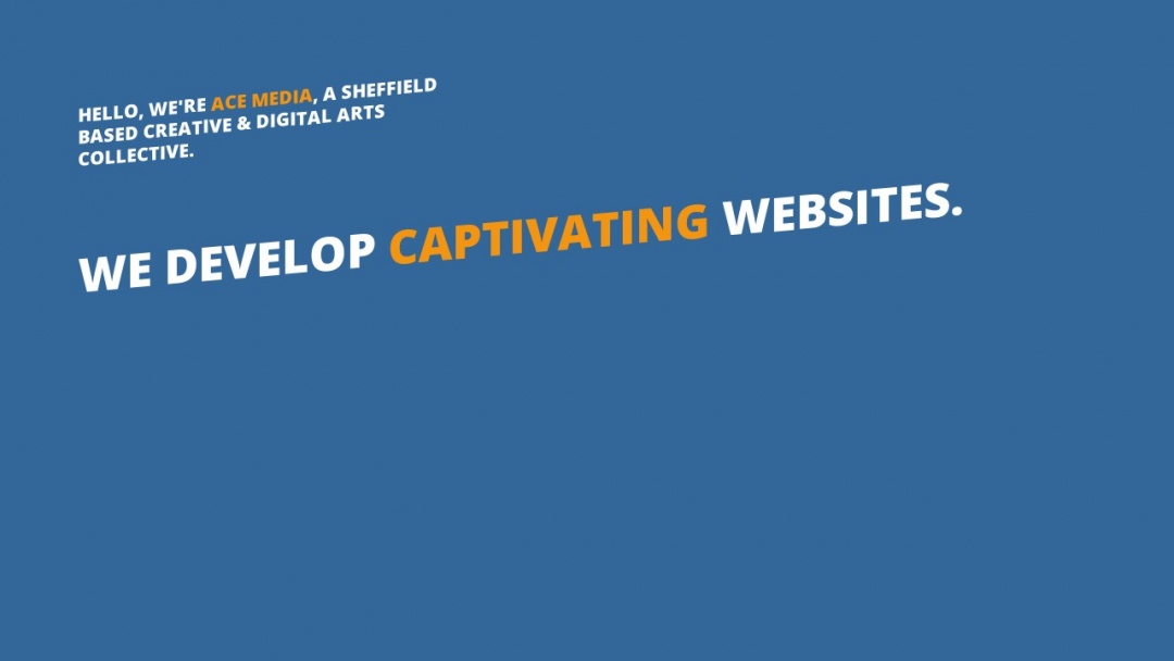 Screenshot of Ace Media's Website