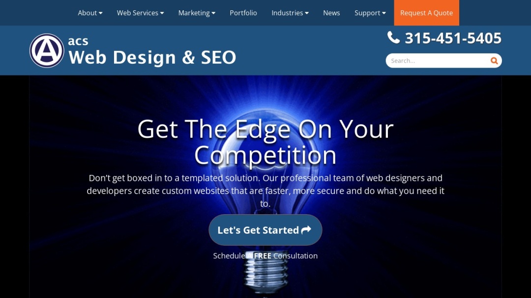 Screenshot of ACS Web Design & SEO's Website