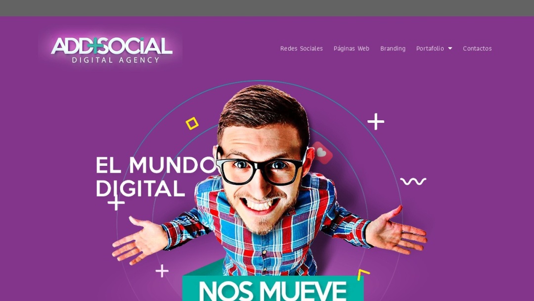 Screenshot of ADD Social Agency's Website