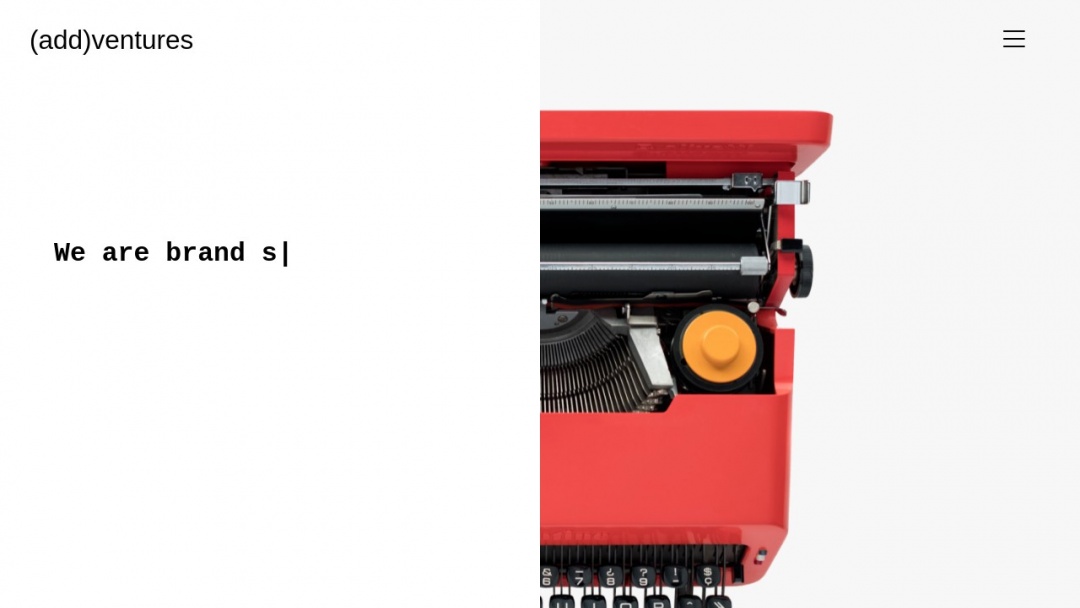 Screenshot of (add)ventures's Website