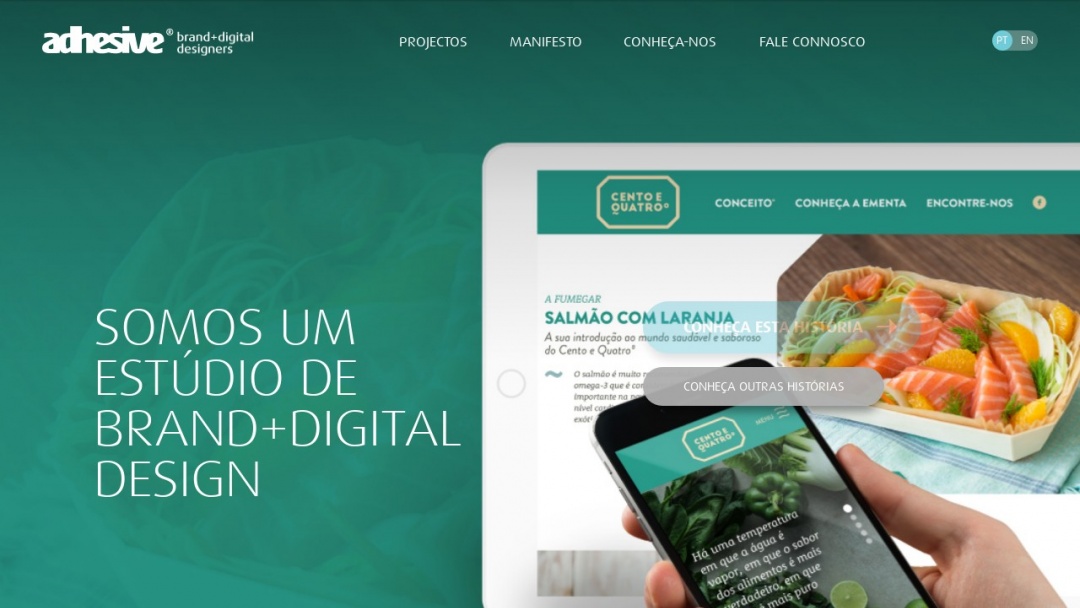 Screenshot of Adhesive's Website