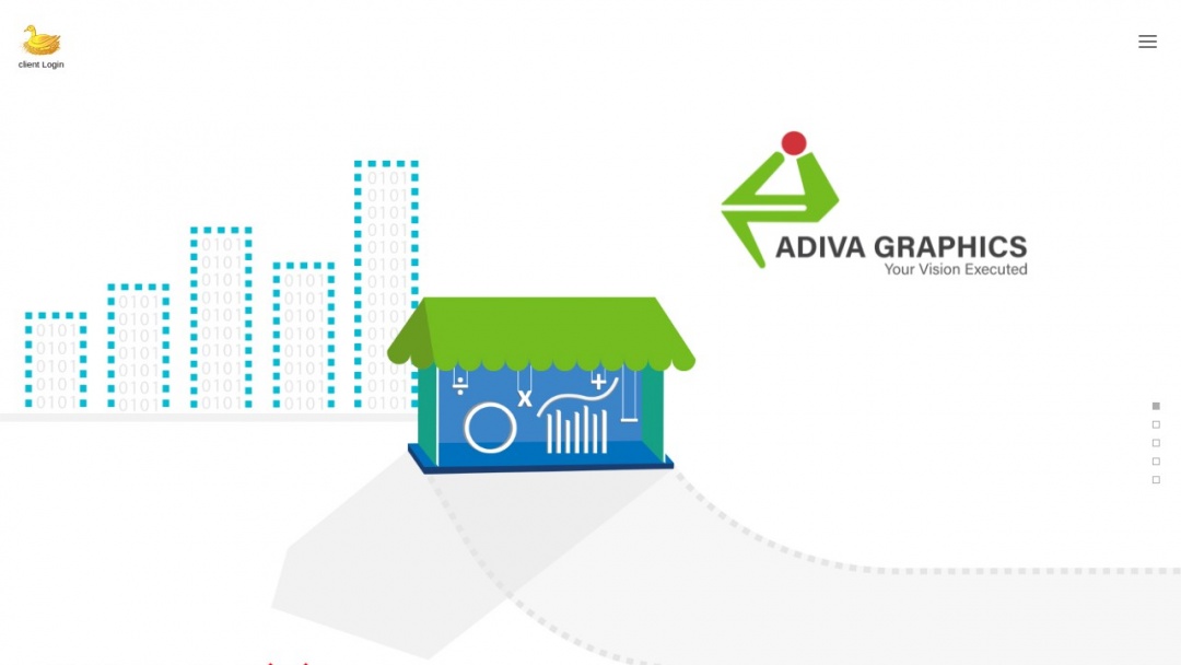 Screenshot of Adiva Graphics's Website