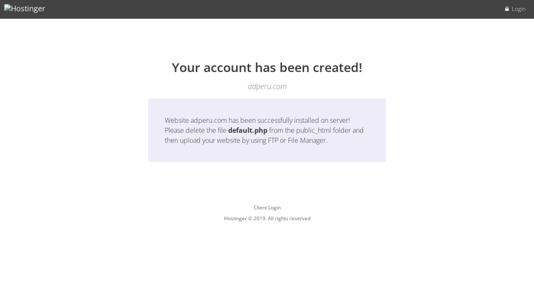 Screenshot of AdPeru Communication Group's Website