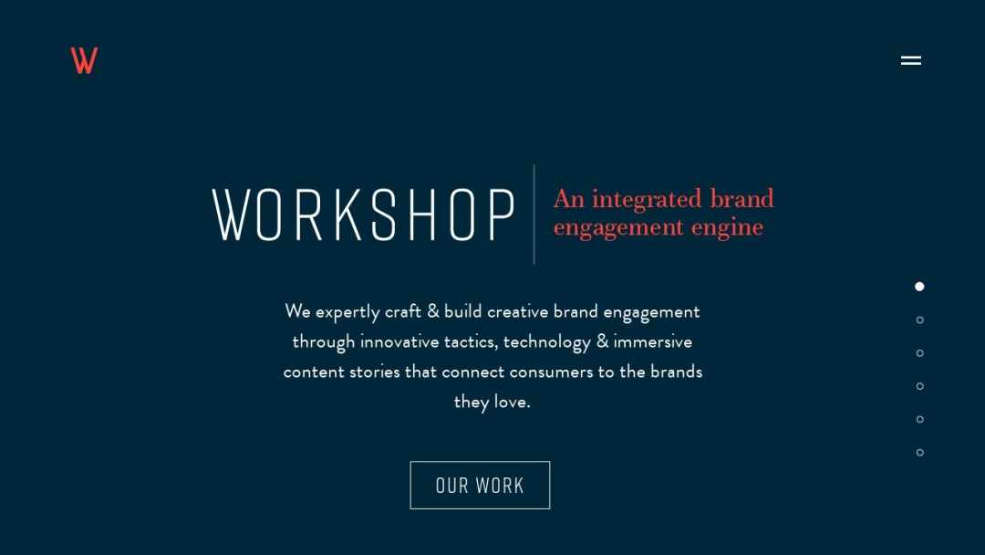 Screenshot of adworkshop's Website
