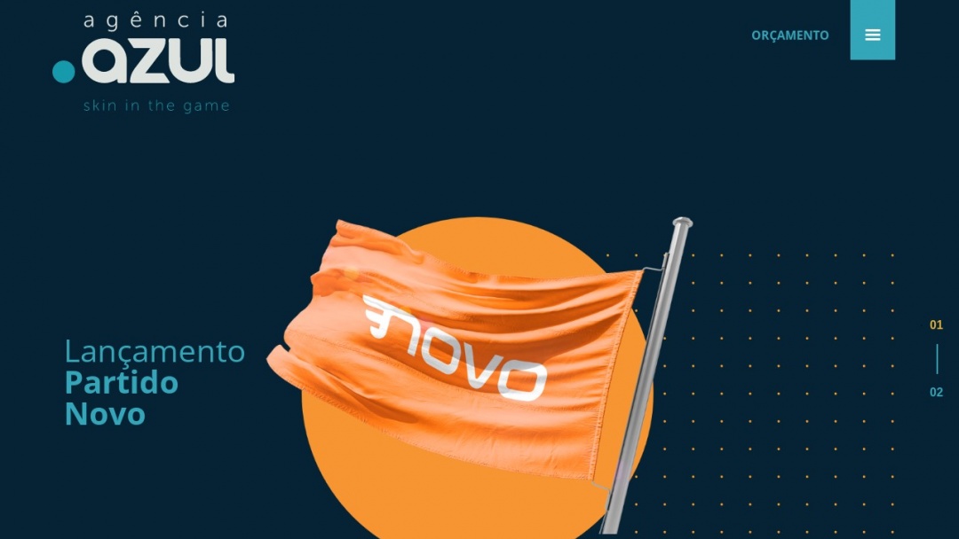 Screenshot of Agência Azul's Website