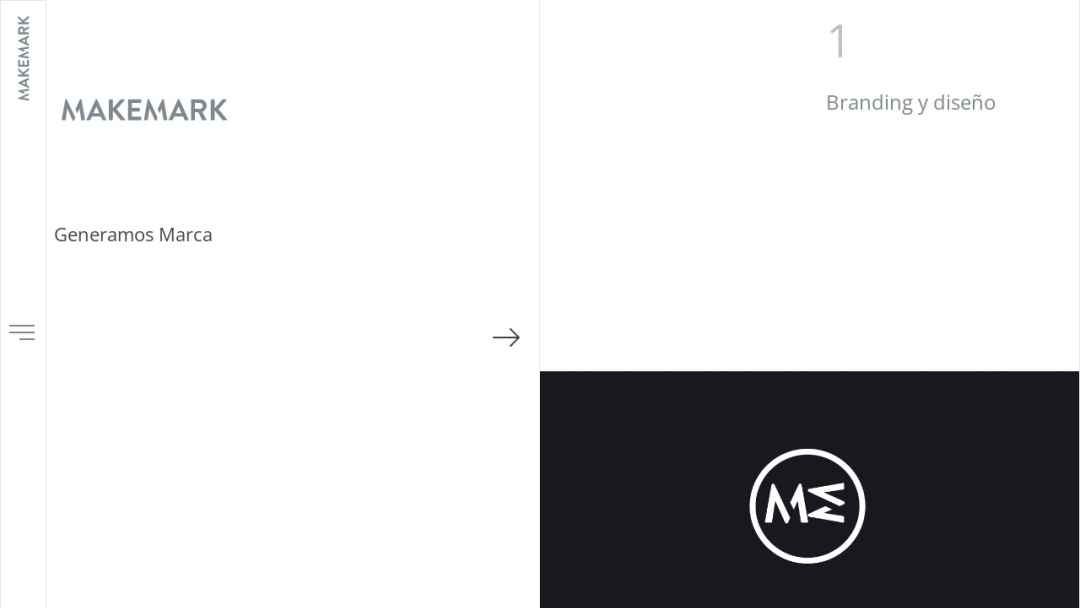 Screenshot of Agencia Makemark's Website