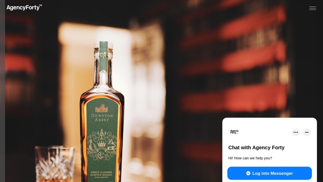 Screenshot of AgencyForty's Website