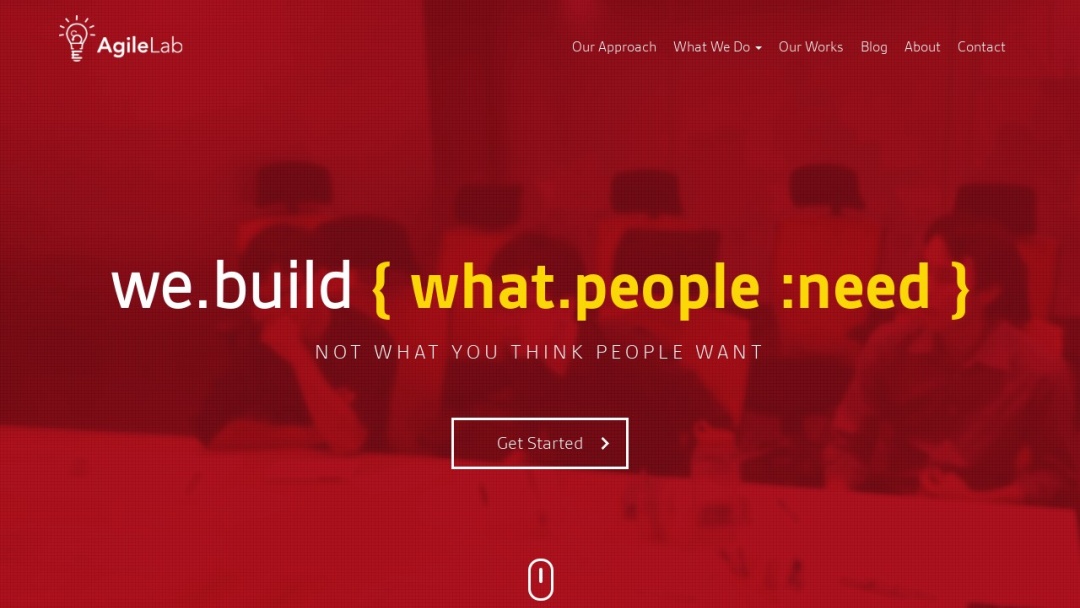 Screenshot of Agile Lab's Website