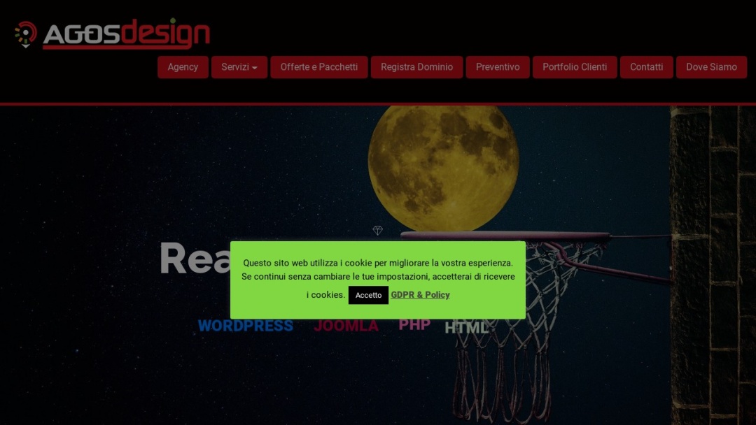 Screenshot of Agos Design's Website