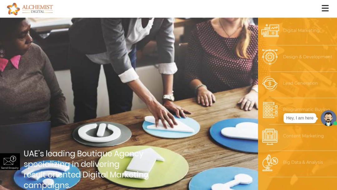 Screenshot of Alchemist Digital's Website