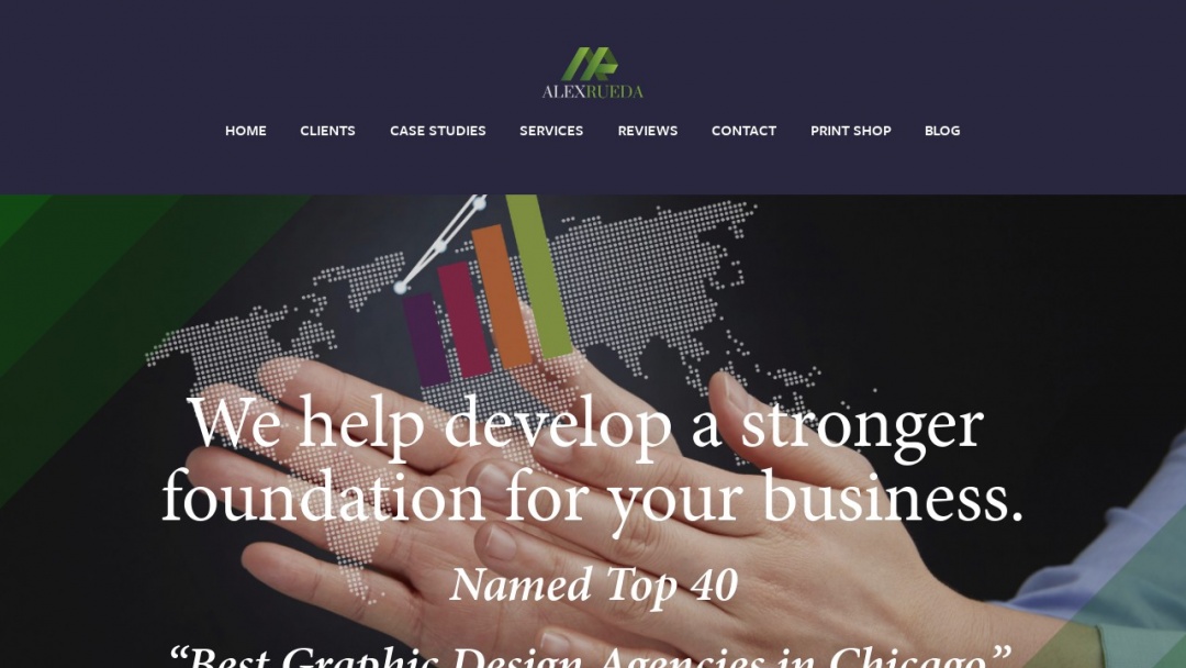 Screenshot of Alex Rueda The Agency, LLC's Website