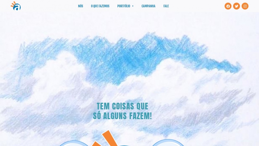 Screenshot of Alguns Internet Studio's Website