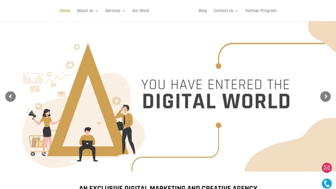 Screenshot of Alter Marketing Solutions Pvt. Ltd.'s Website