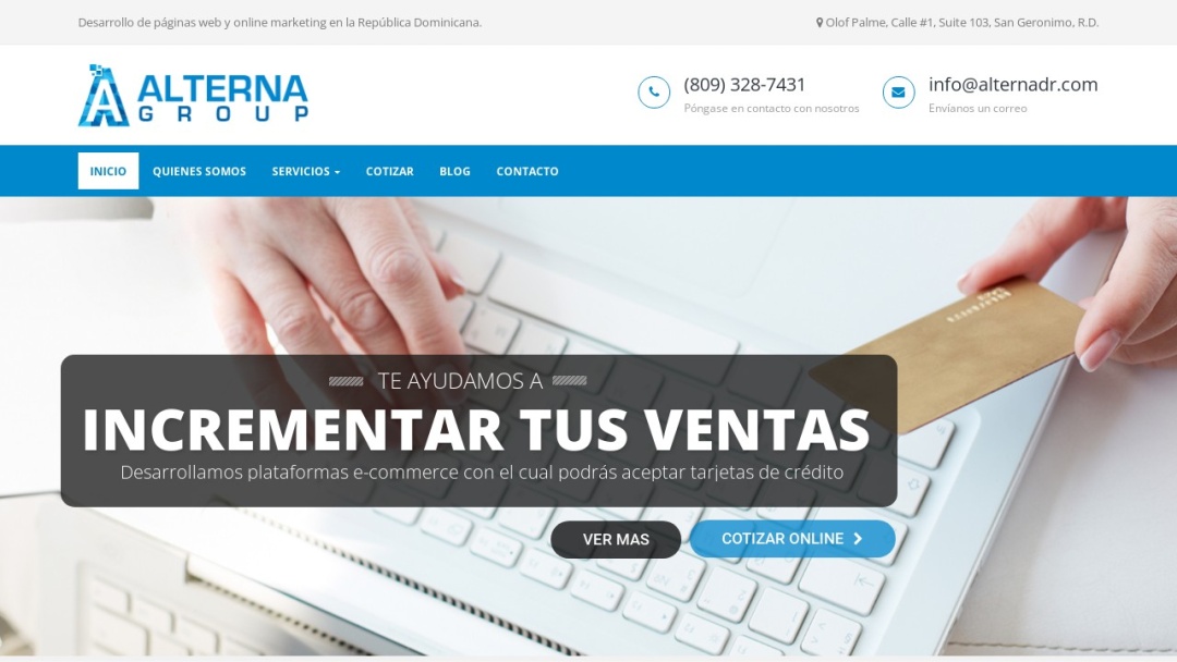 Screenshot of Alterna Group, SRL's Website