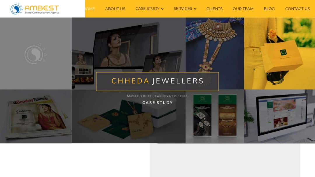 Screenshot of Ambest Brand Communication Agency's Website