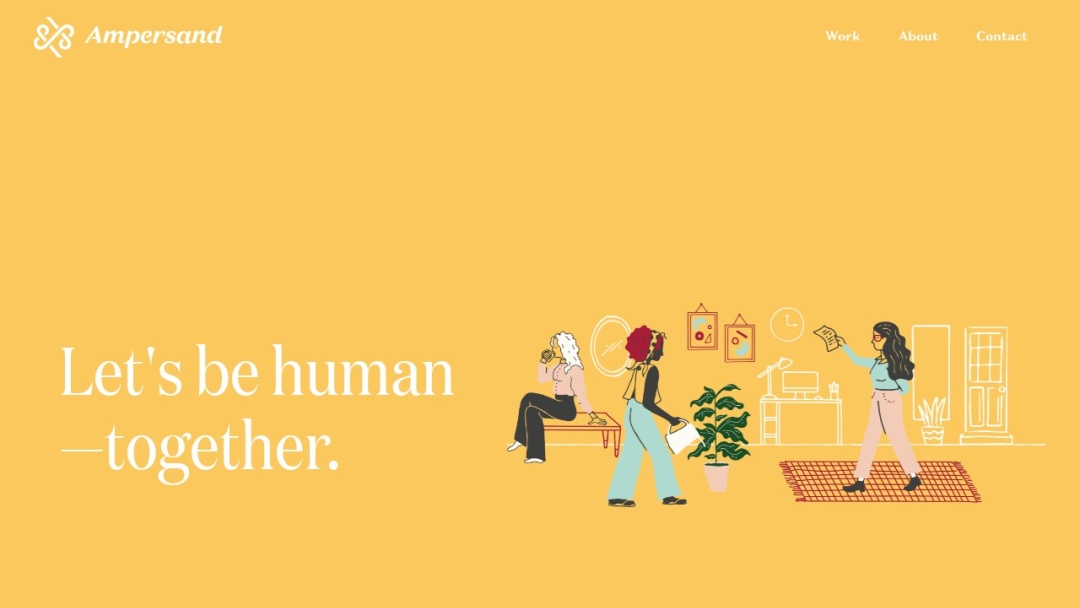 Screenshot of Ampersand's Website