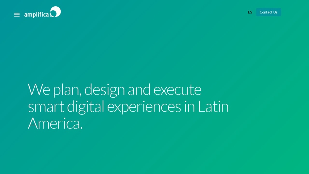 Screenshot of Amplifica's Website