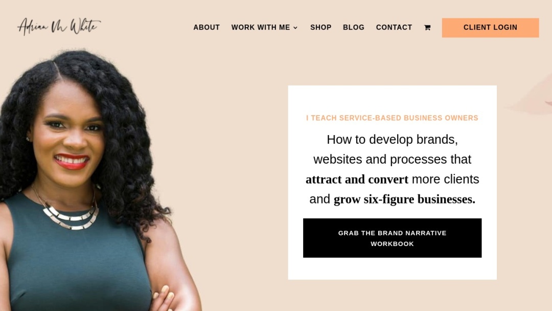 Screenshot of AMW Marketing & Design's Website