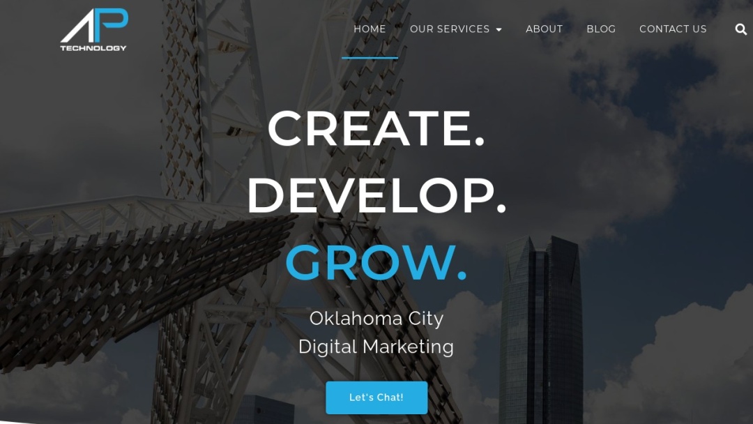 Screenshot of AP Technology's Website