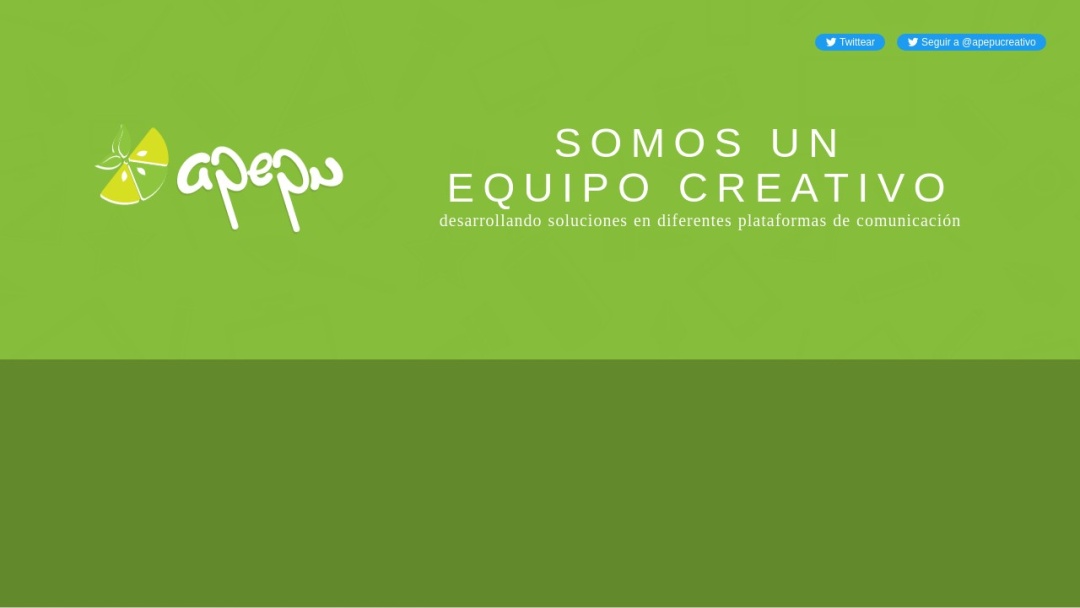 Screenshot of Apepu's Website