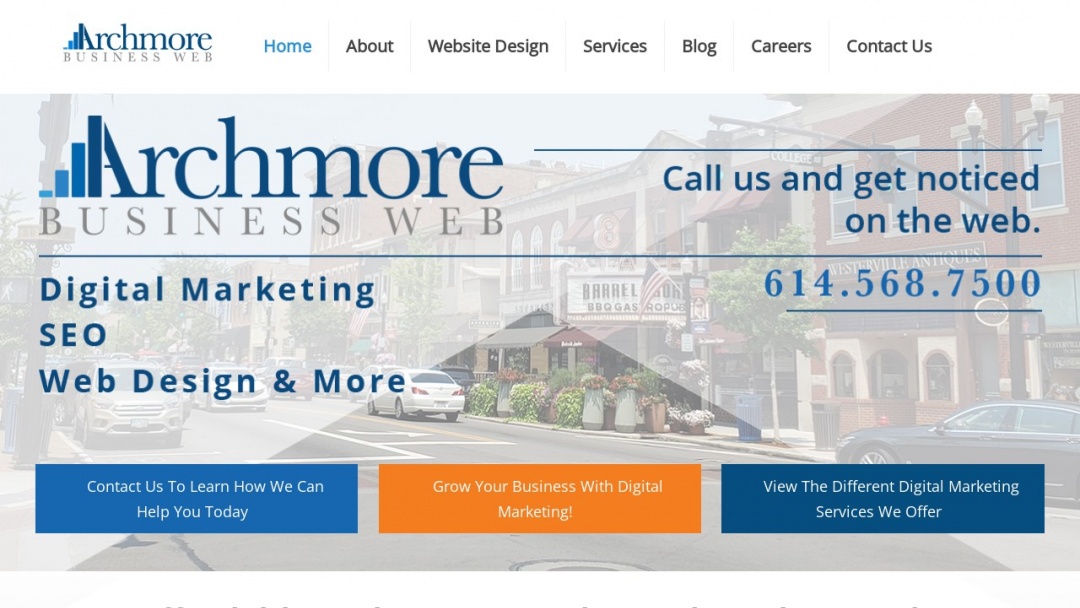 Screenshot of Archmore Business Web's Website