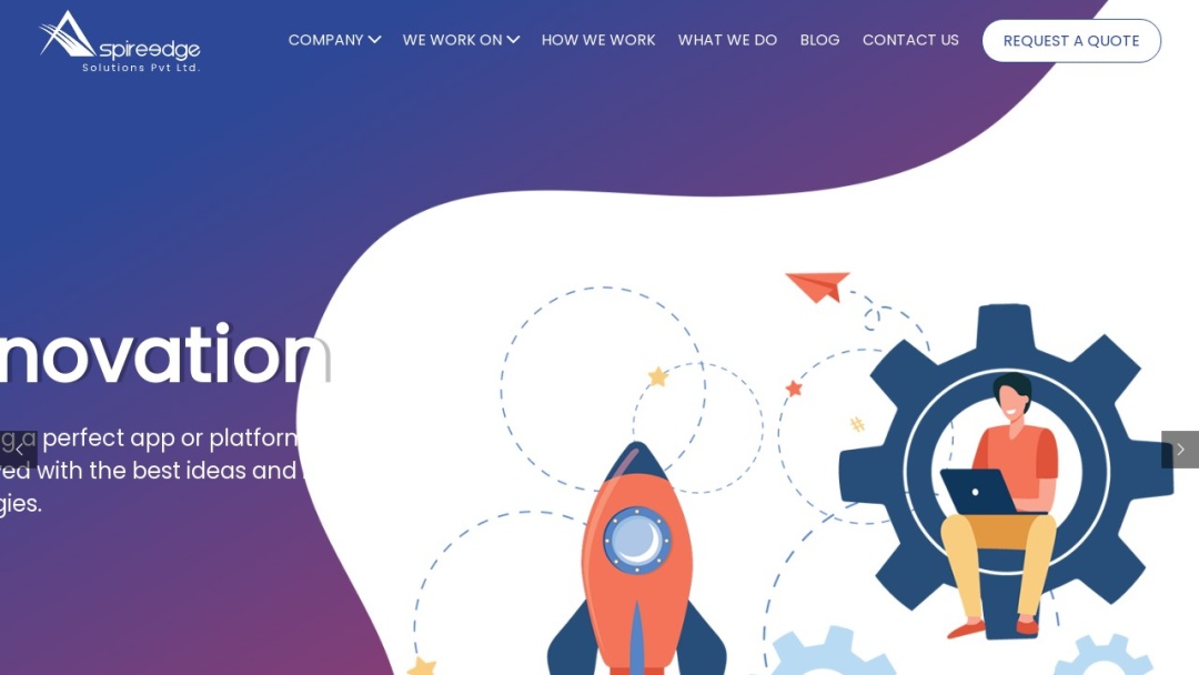 Screenshot of AspireEdge Solutions Private Limited's Website