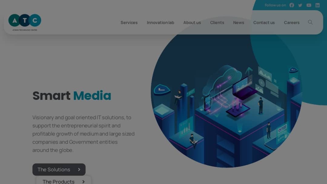 Screenshot of Athens Technology Center's Website