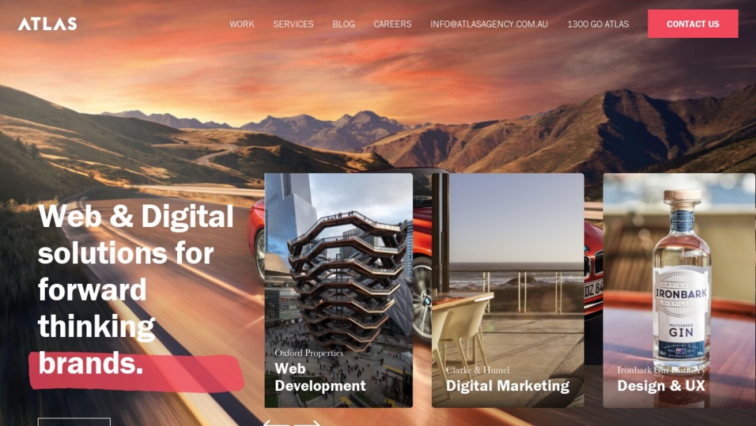 Screenshot of Atlas Agency's Website