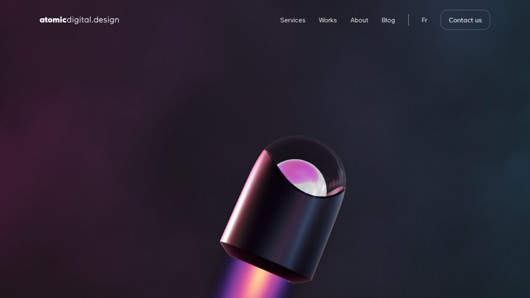 Screenshot of Atomic Soom's Website