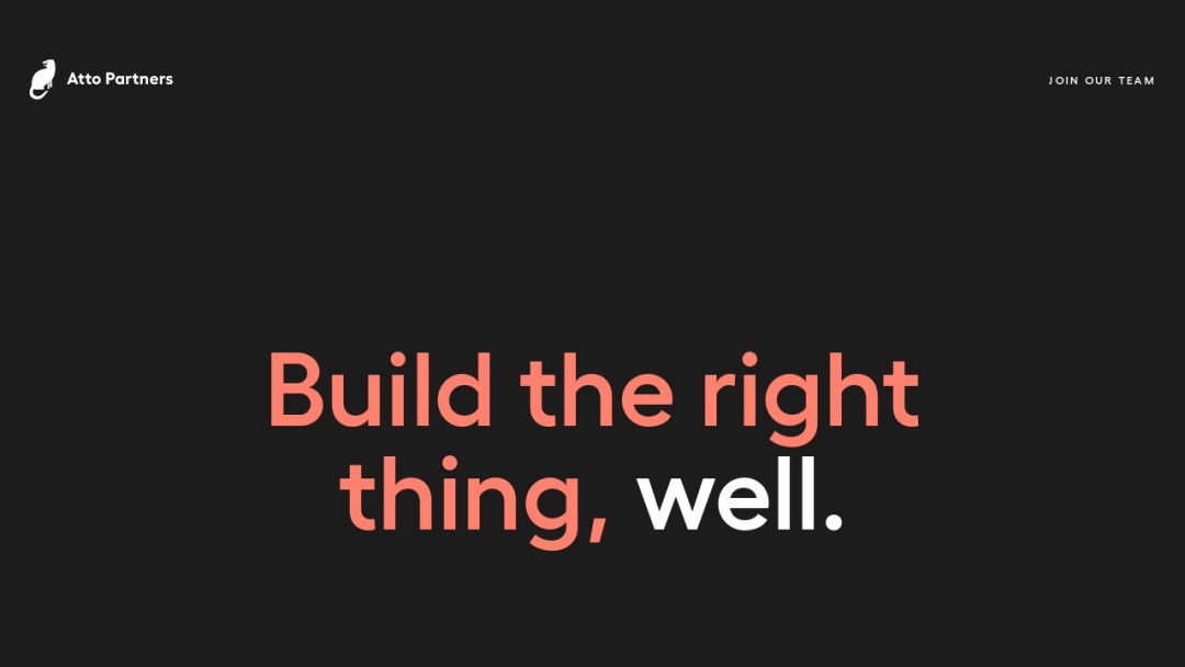 Screenshot of Atto Partners's Website