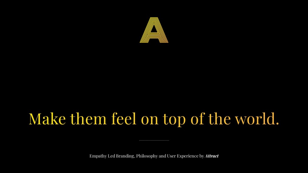 Screenshot of Attract's Website