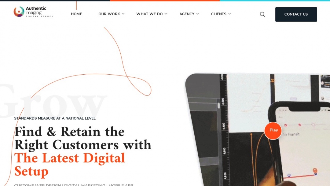 Screenshot of Authentic Imaging LLC's Website