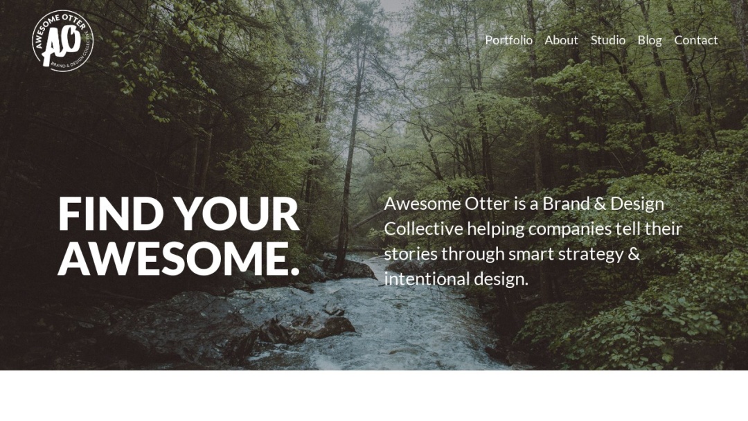 Screenshot of Awesome Otter's Website