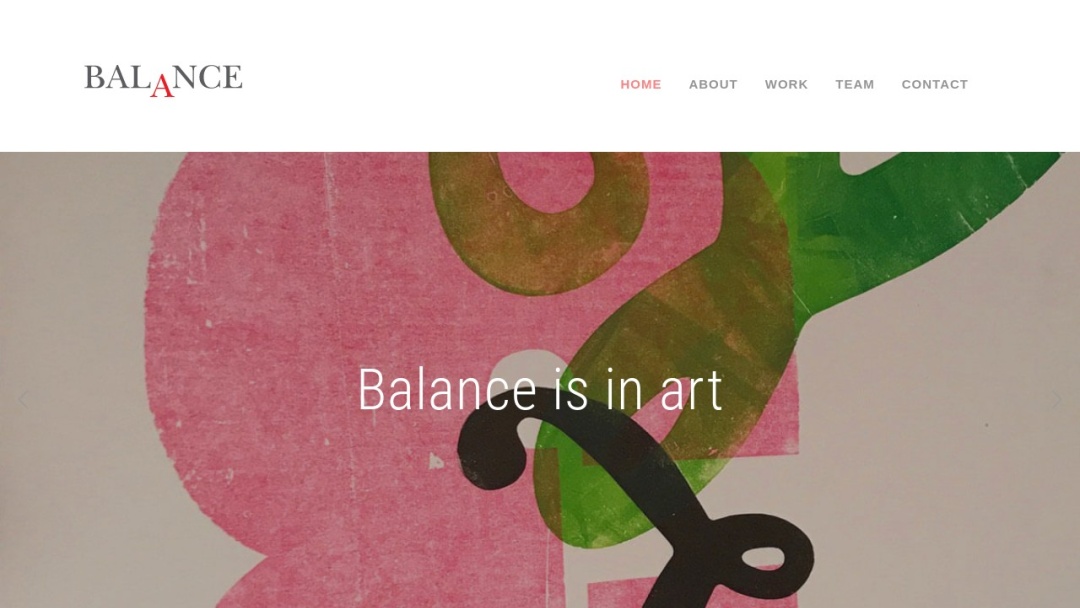 Screenshot of BALANCE DESIGN, LLC's Website