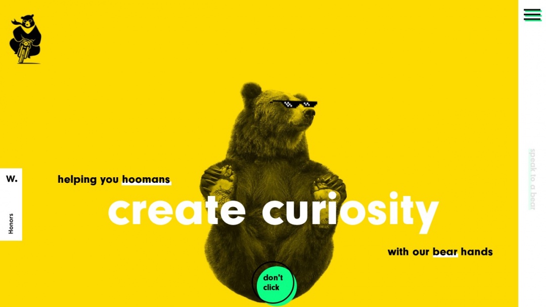 Screenshot of Bike Bear's Website