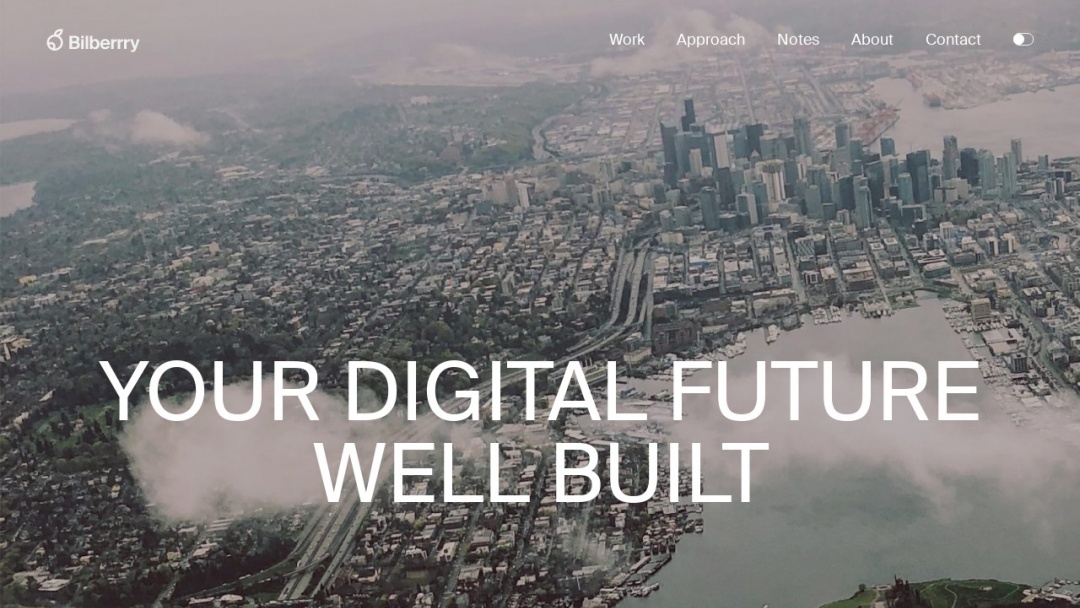 Screenshot of Bilberrry's Website