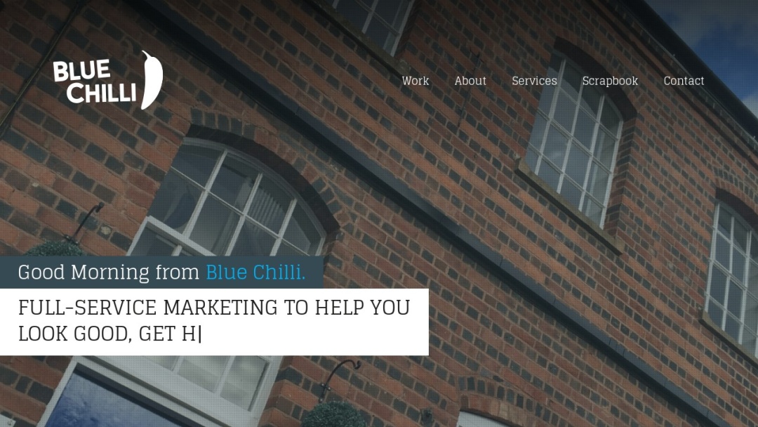 Screenshot of Blue Chilli Group's Website