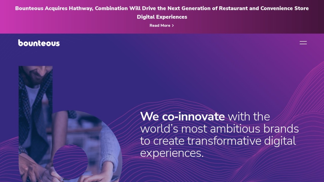 Screenshot of Bounteous (formerly Demac Media)'s Website