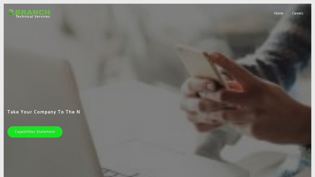 Screenshot of BRANCH TECHNICAL SERVICES, LLC's Website