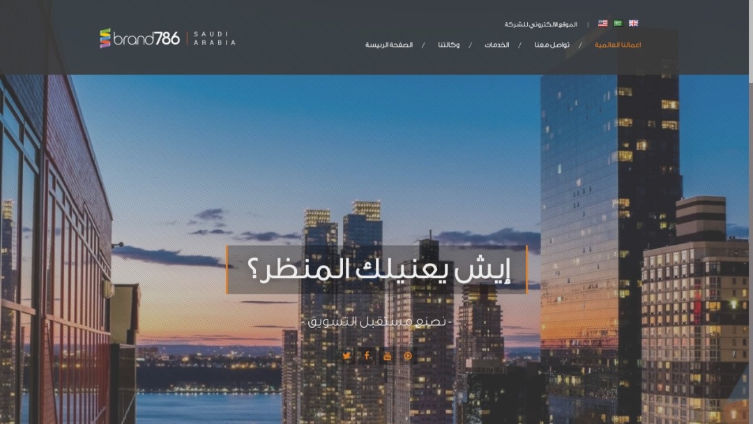 Screenshot of Brand786's Website