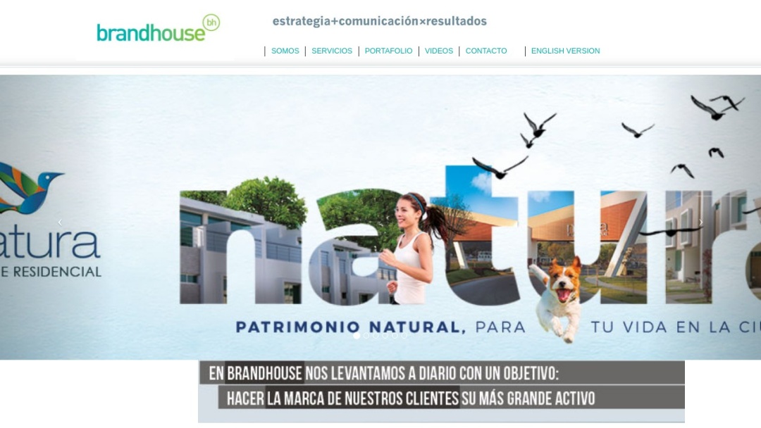 Screenshot of Brandhouse Marketing's Website