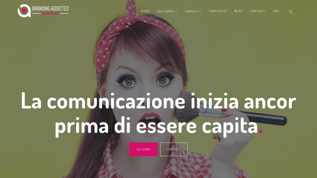 Screenshot of Branding Addicted's Website