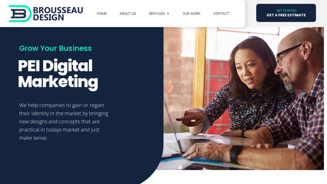 Screenshot of Brousseau Design's Website