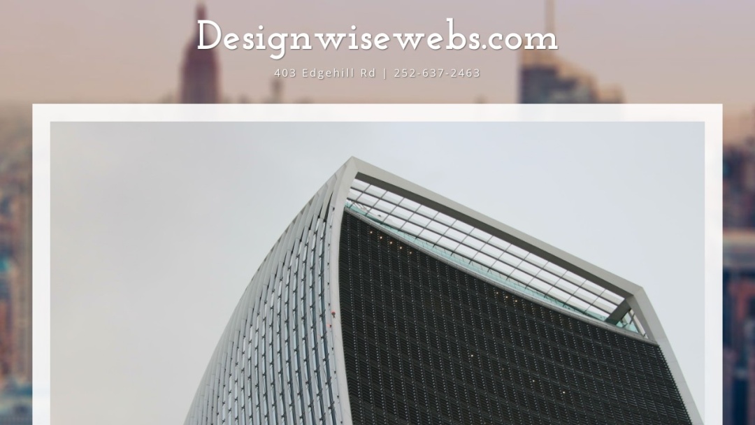 Screenshot of Bruce Wise Designs's Website