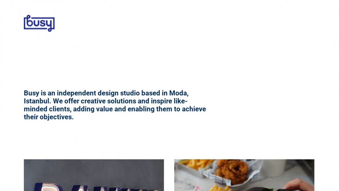 Screenshot of Busy İstanbul's Website