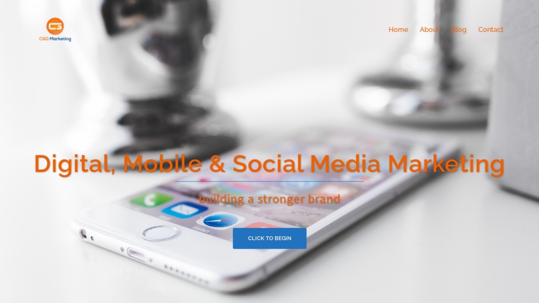 Screenshot of C & G Marketing, Inc.'s Website