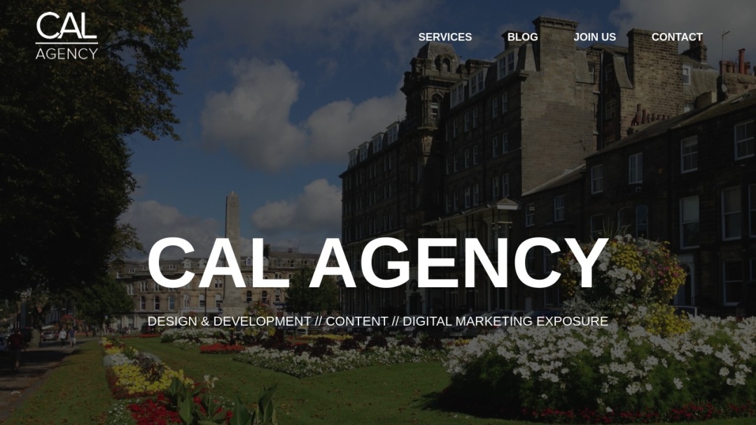 Screenshot of CAL Agency's Website