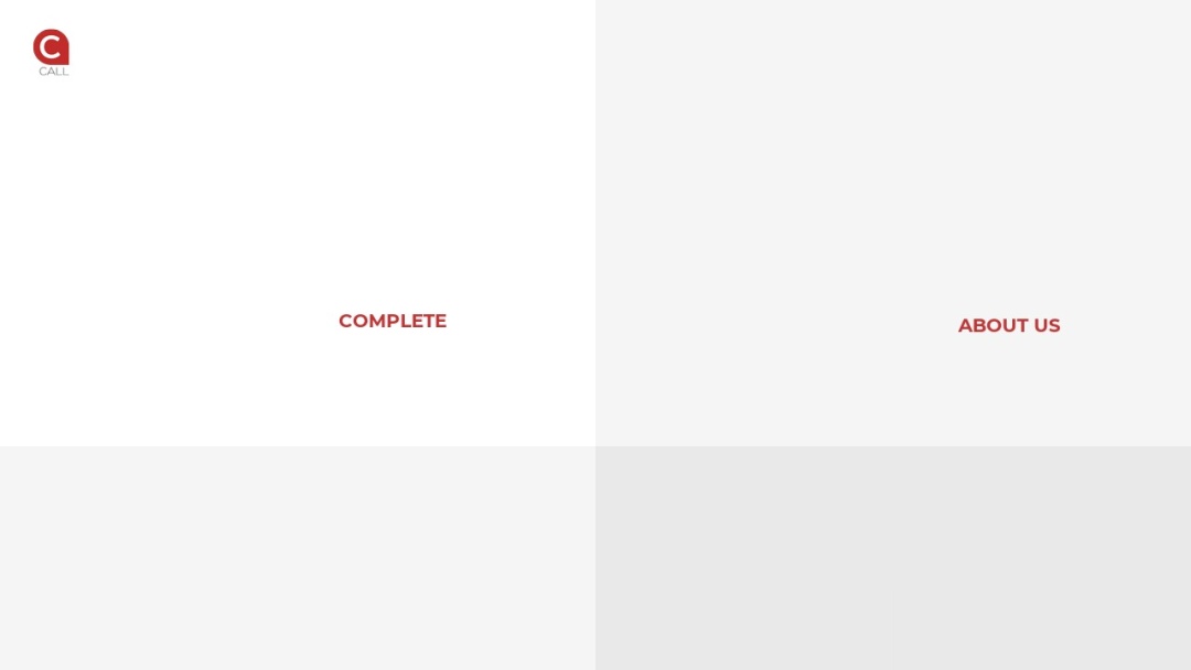 Screenshot of CallComplete's Website